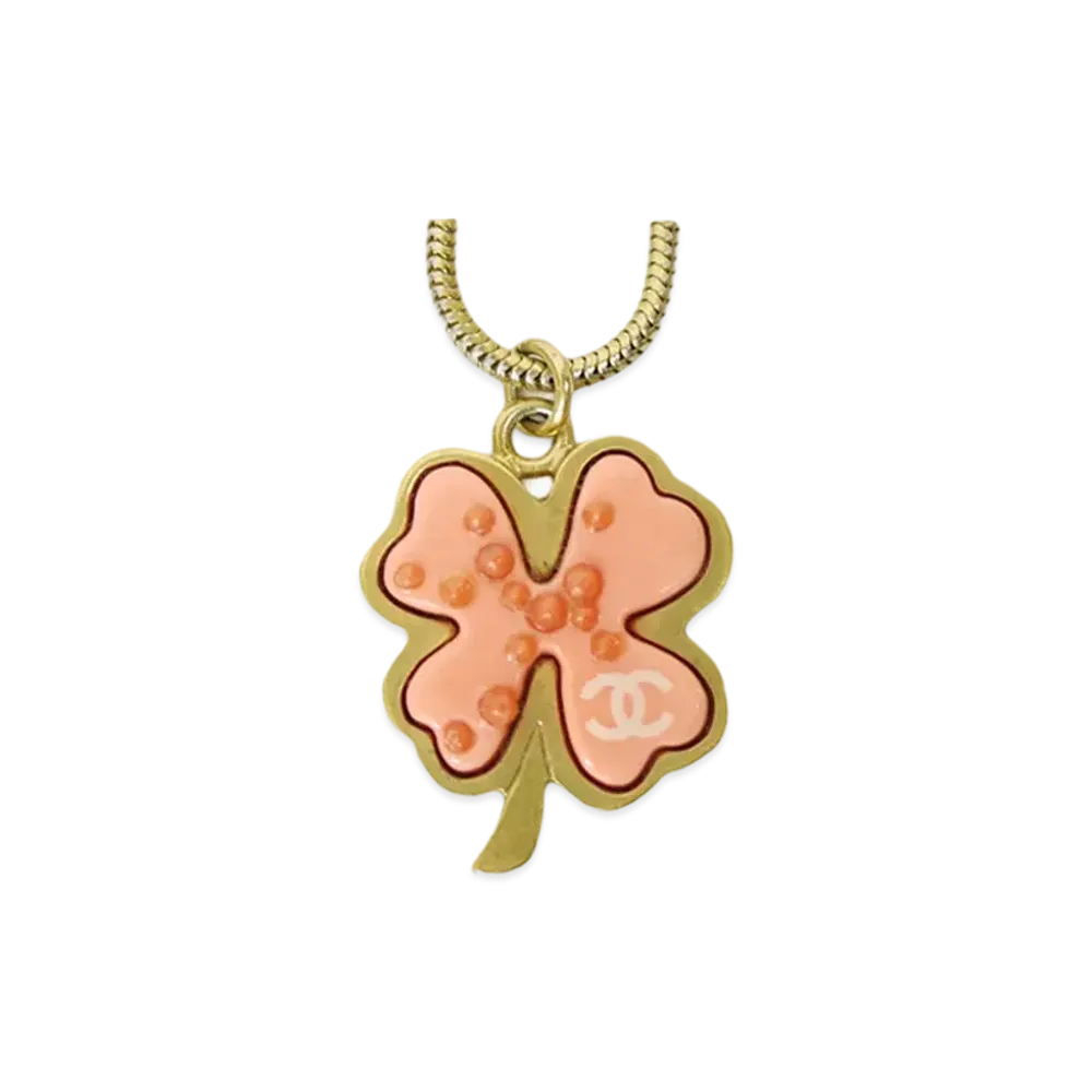 CHANEL Coco Mark Clover Necklace