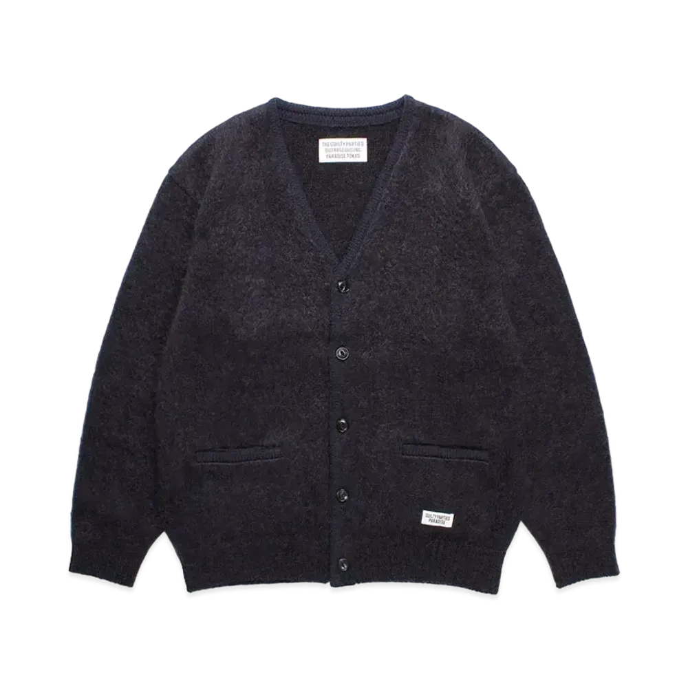 WACKO MARIA Marble Mohair Knit Cardigan "Purple"