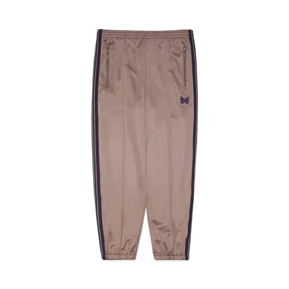 Needles ZIPPED TRACK PANT - POLY SMOOTH "Brown"