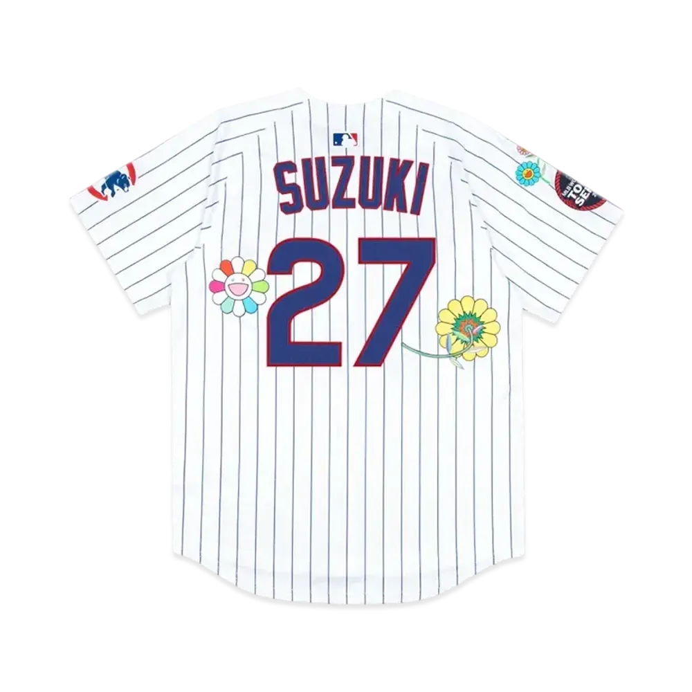 Takashi Murakami x MLB World Tour Tokyo Series 2025 Cubs Suzuki Jersey "White"