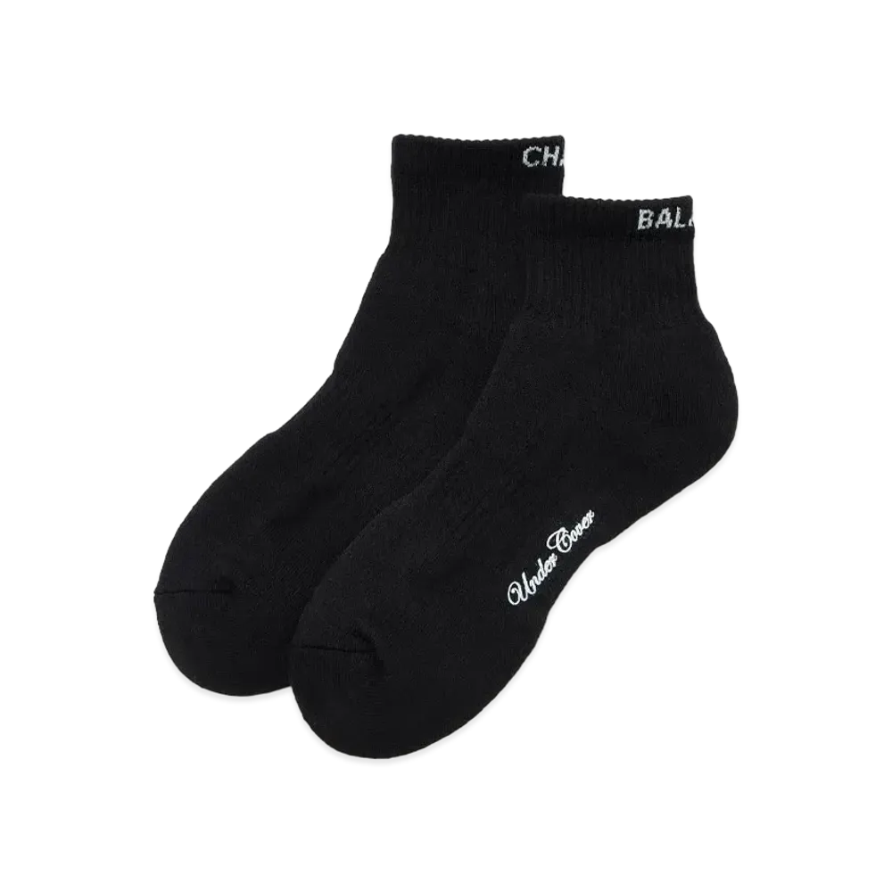 UNDERCOVER 24SS Cotton Blend Short Socks "Black"