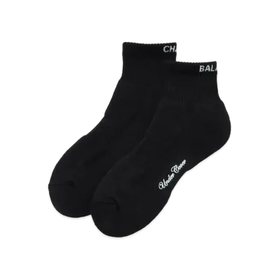 UNDERCOVER 24SS Cotton Blend Short Socks "Black"