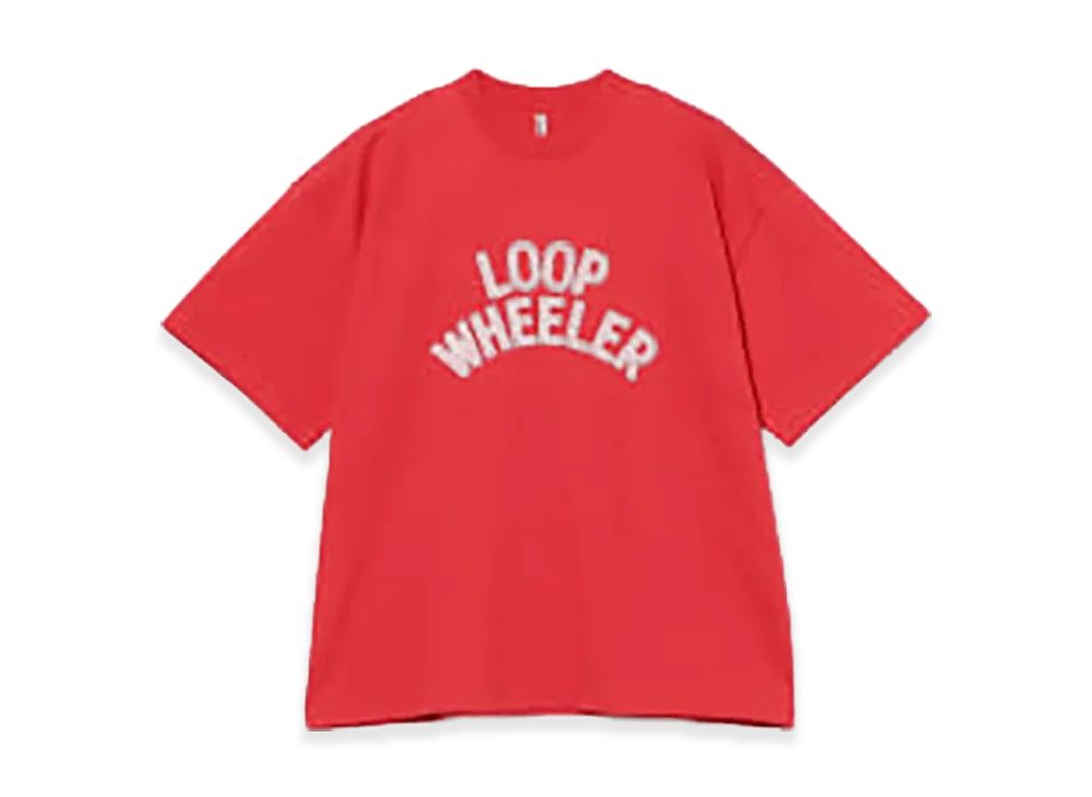 BEAMS JAPAN x LOOPWHEELER Graphic T-Shirt "Nippon Red"