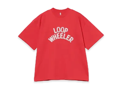 BEAMS JAPAN x LOOPWHEELER Graphic T-Shirt "Nippon Red"