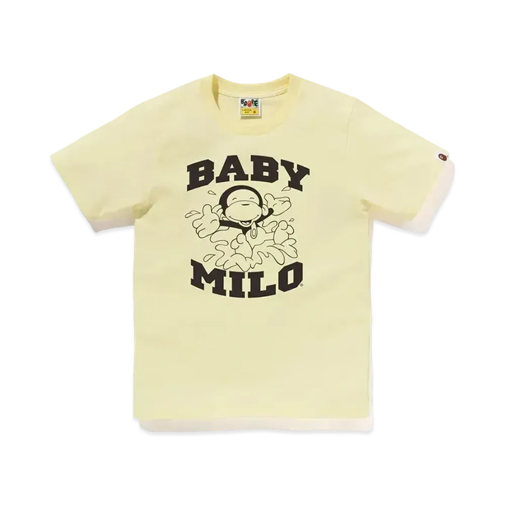 A BATHING APE Milo Playing In The Water Tee "Yellow"