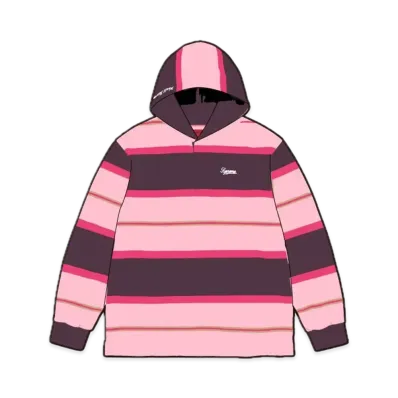Supreme Hooded Rugby "Dark Purple"