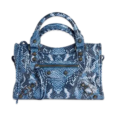 BALENCIAGA Le City Bag Mini "Blue"