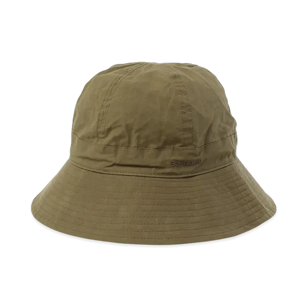 Barbour Port 6 Panel Bucket Hat "Dusky Green"