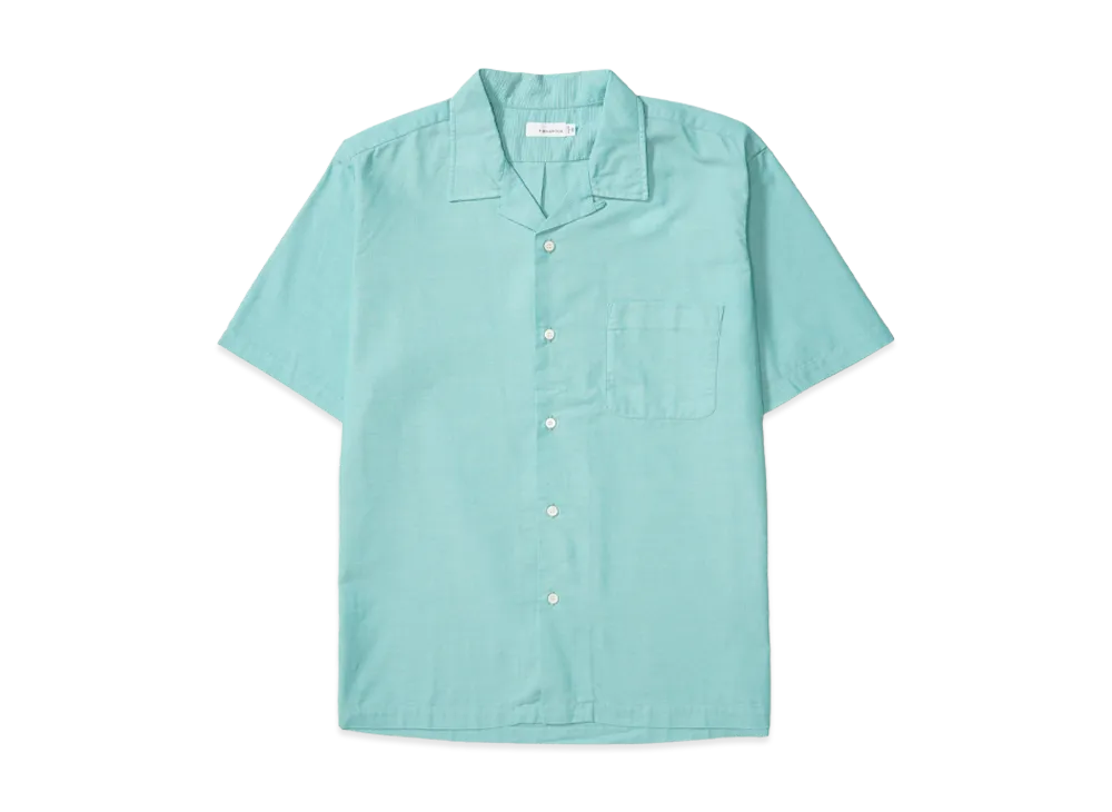 nanamica Open Collar Panama S/S Shirt "Mint"