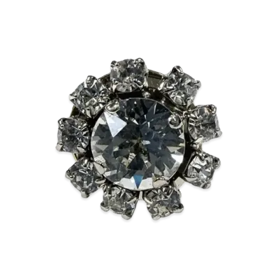 MM6 Maison Margiela Women's Floral Motif Ring "Gold"