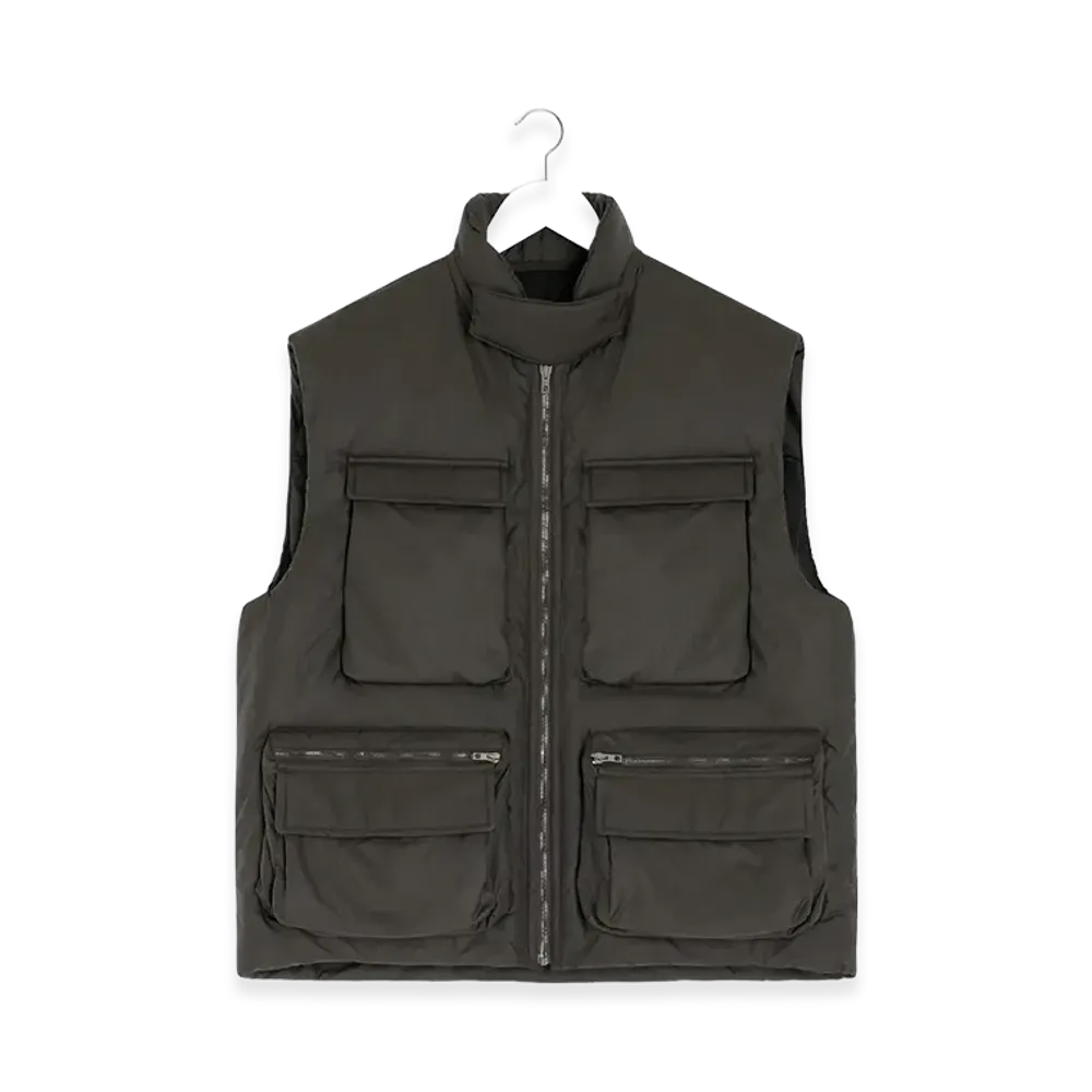 LEMAIRE Women's Padded Pocket Gilet "Espresso"