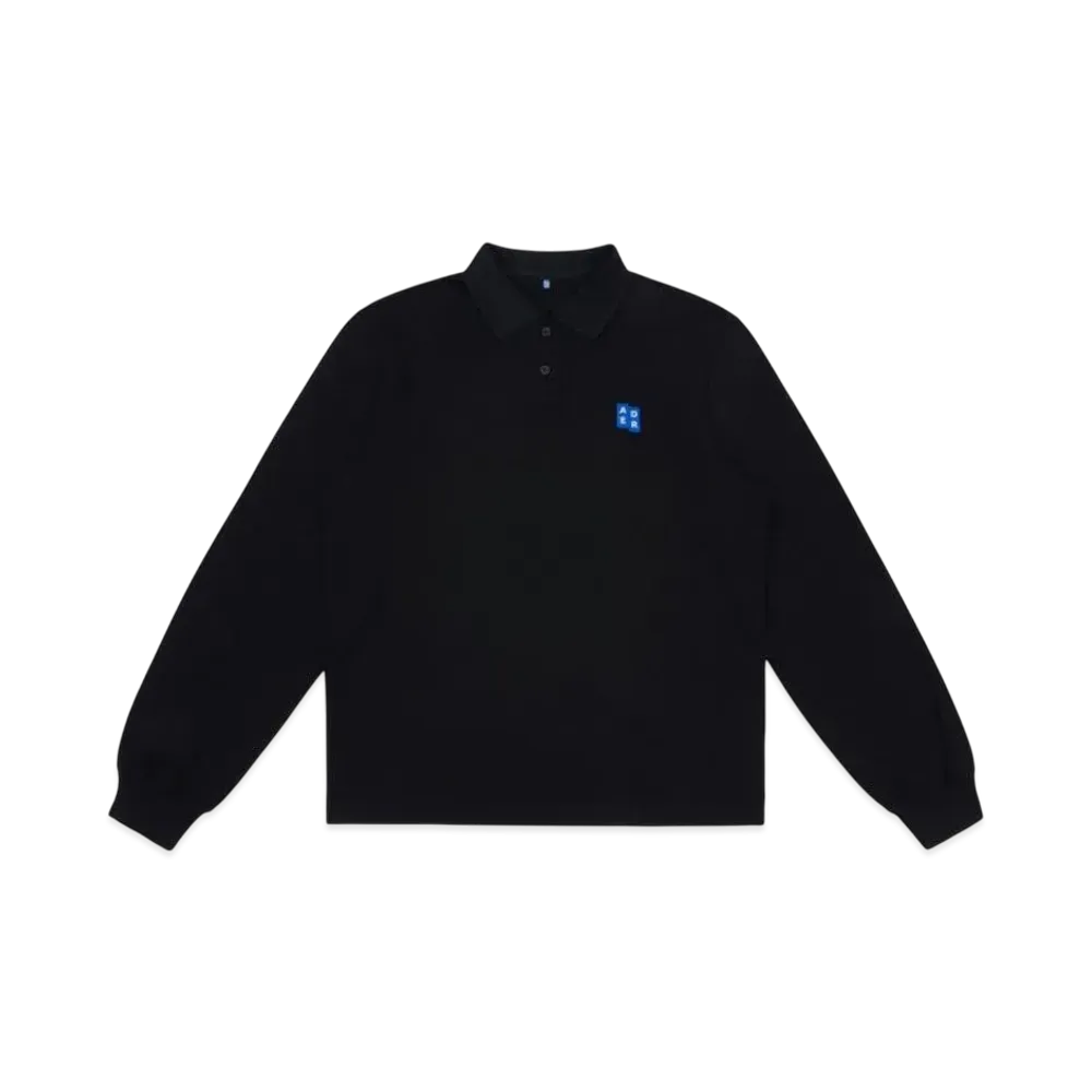 ADERERROR Tag LS Polo T-Shirt 04 "Black"