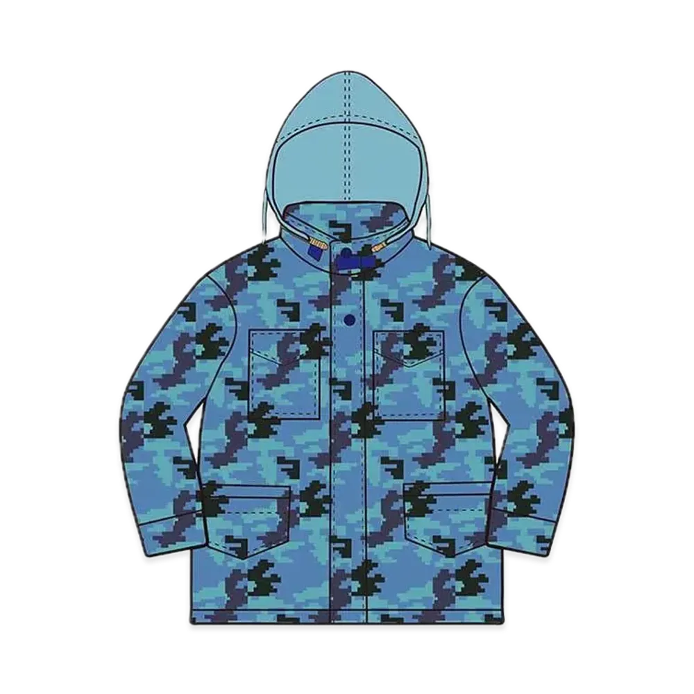 Supreme Logo Camo M-65 Jacket "Blue Camo"