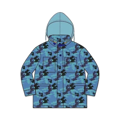 Supreme Logo Camo M-65 Jacket "Blue Camo"
