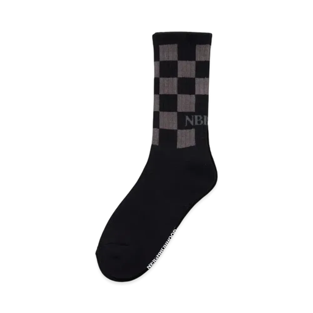 NEIGHBORHOOD Checker Socks "Black"
