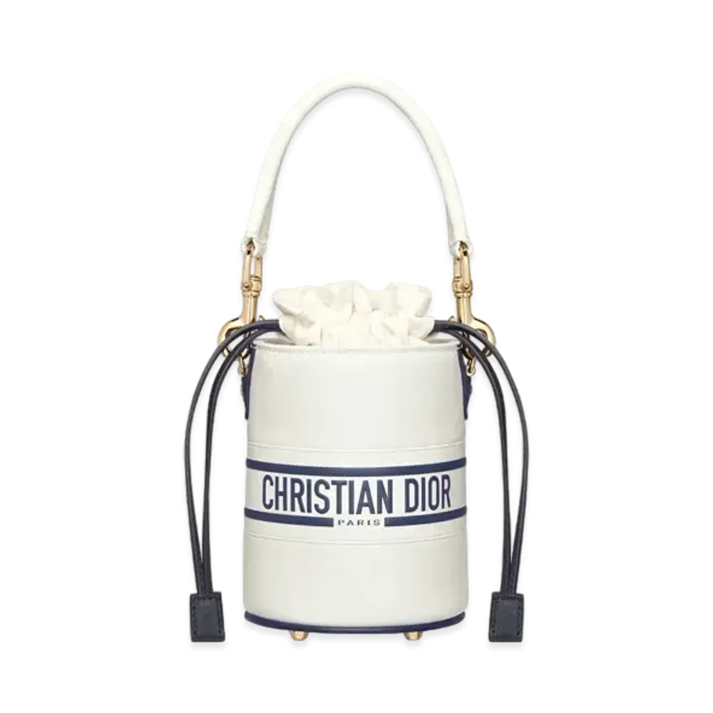 Dior Vibe Micro Bucket Bag Calfskin "White"