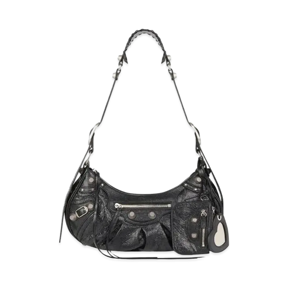 BALENCIAGA Women's Le Cagole Small Shoulder Bag "Black"
