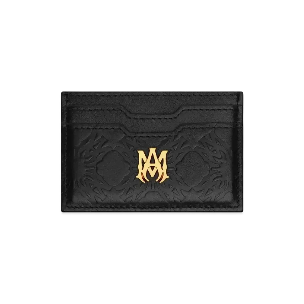 AMIRI MA Quad Leather Card Holder "Black"