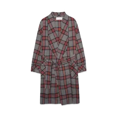 el conductorH FLANNEL CHECK GOWN "RED"