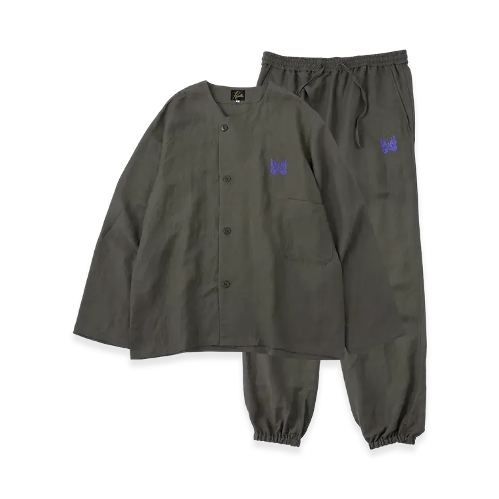 NEEDLES x Studious Pajama Set - L/R Canvas "Olive"