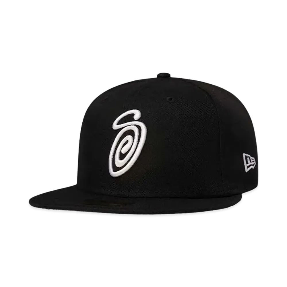 Stussy CURLY S NEW ERA CAP "Black"