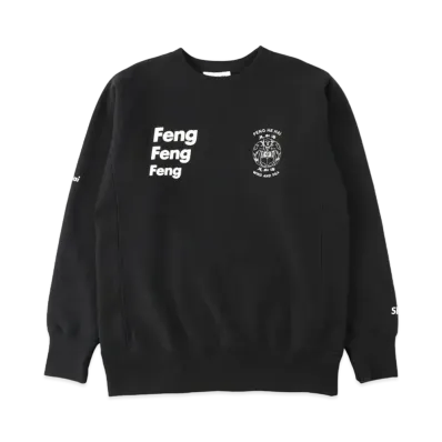 WIND AND SEA WDS (F-H-H) FENG FENG CREW NECK "Black"