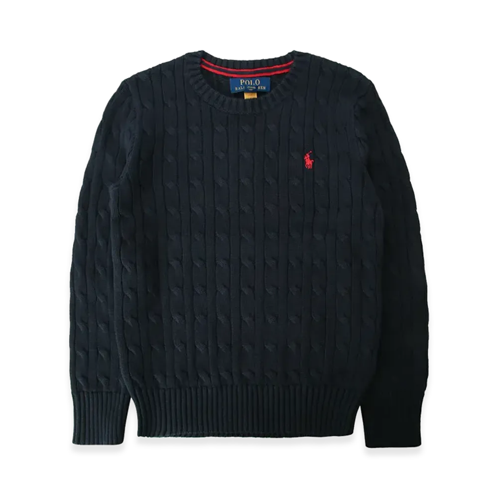 Polo Ralph Lauren Kids Polo Pony Cable-Knit Jumper "Blue"
