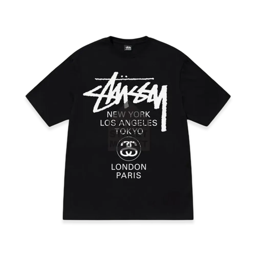 Stussy DSM World Tour Tee 2023 "Black"