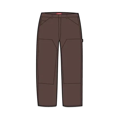 Supreme Worn Double Knee Painter Pant (25SS) "Brown"