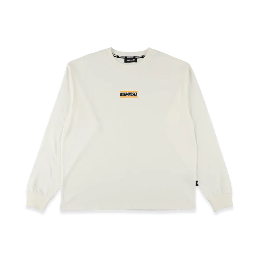 WIND AND SEA Front Logo L/S Tee "White"