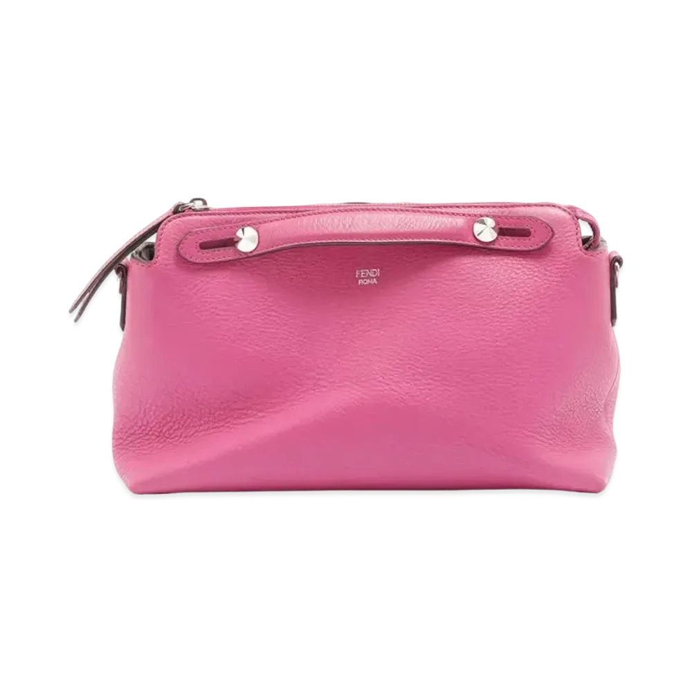 FENDI By the way Medium Leather Handbag "Fuchsia"