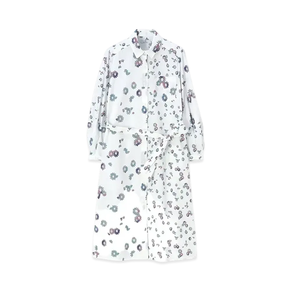 Paul Smith Womens Chamomile Floral Mix Dress "White"