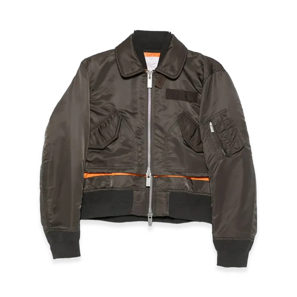 sacai Women's Double Layer Blouson "Green"
