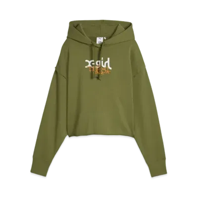 PUMA x X-Girl Graphic Hoodie "Olive Green"