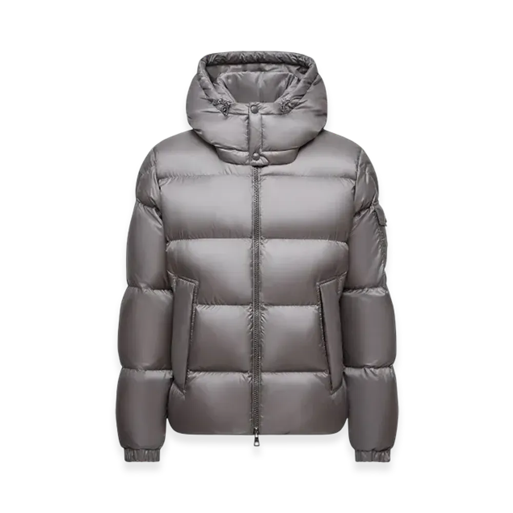 MONCLER Couyere Hooded Short Down Jacket "Grey"