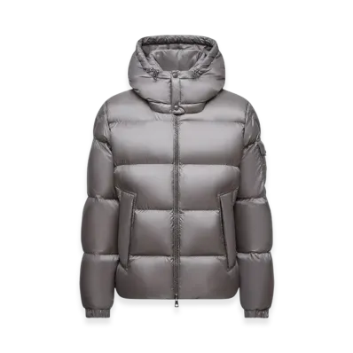 MONCLER Couyere Hooded Short Down Jacket "Grey"