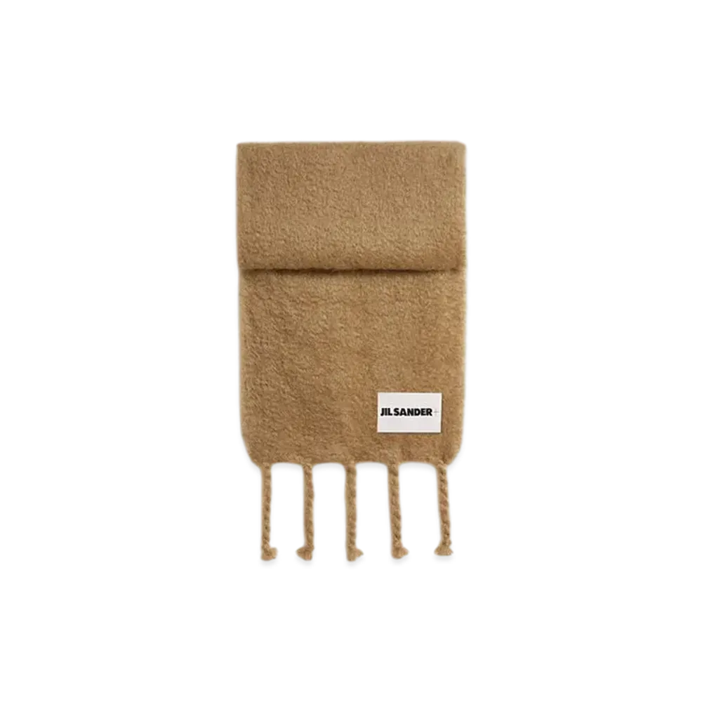 Jil Sander Wool Blend Scarf "Beige"