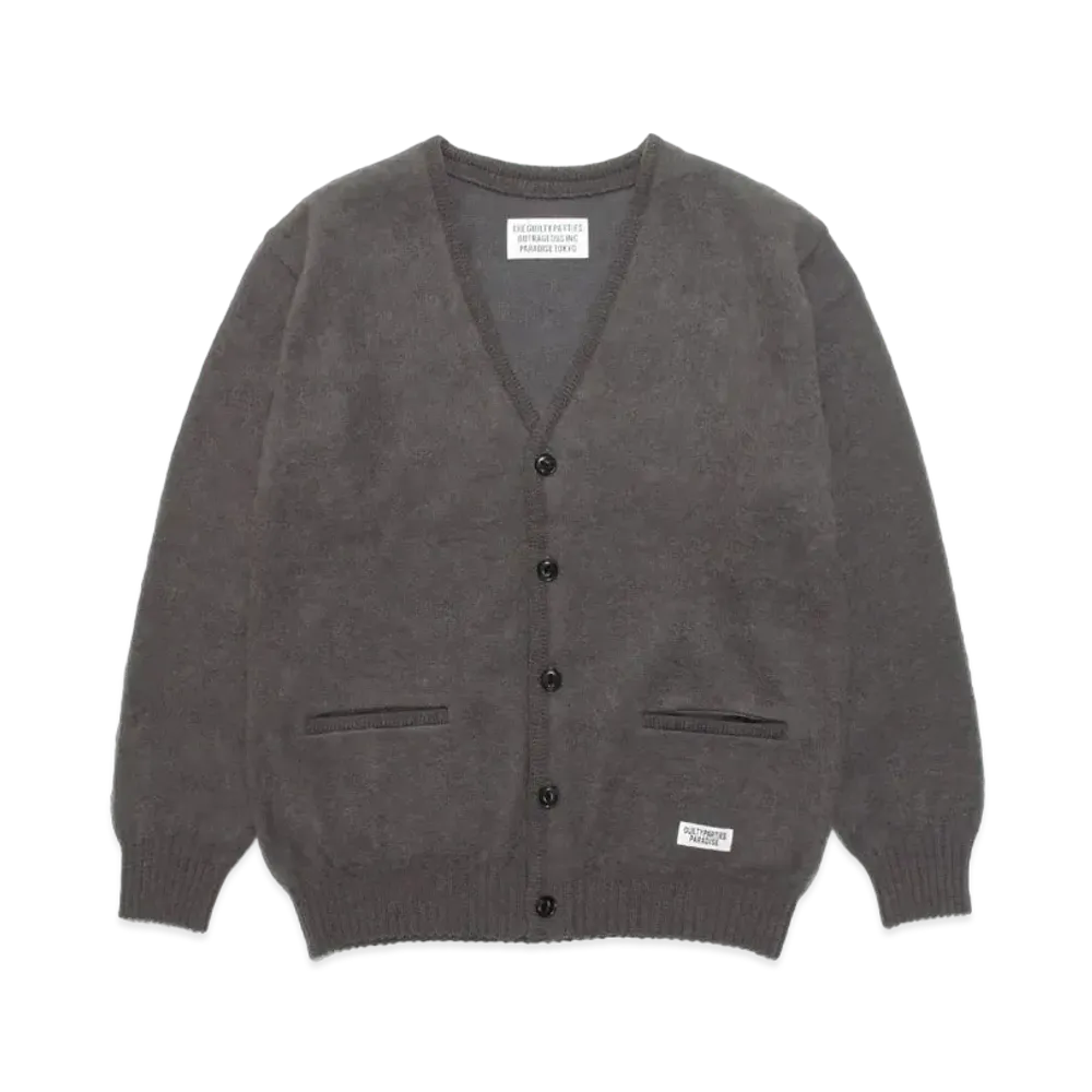 WACKO MARIA MOHAIR KNIT CARDIGAN "Grey"