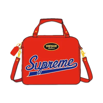 Supreme x Vanson Leathers Spider Web Bag "Red"