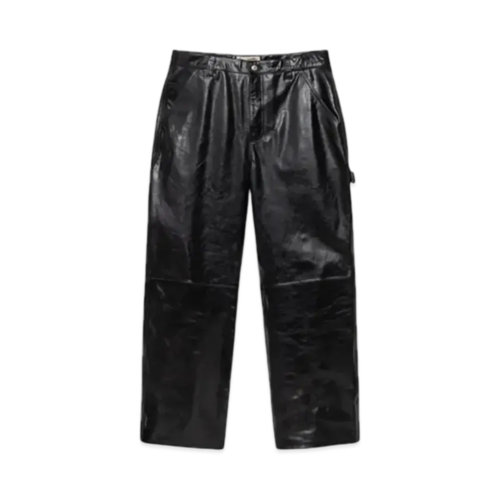 Stussy Carpenter Pant Leather "Black"