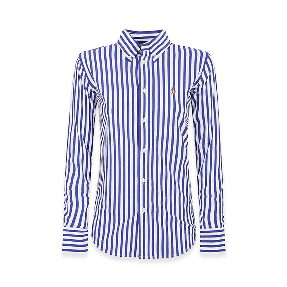 Polo Ralph Lauren Women's Button Front Shirt "Blue/White"