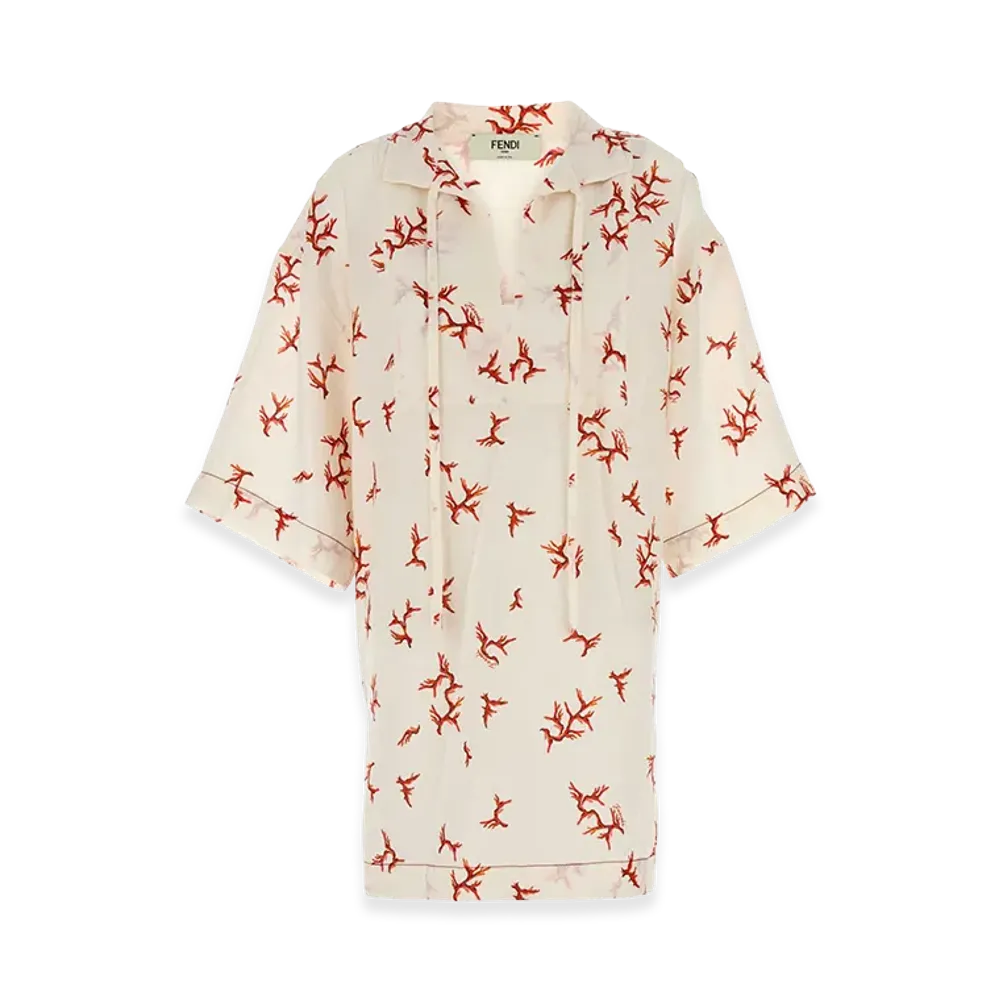 FENDI Women's Linen Kaftan "Multicolor"