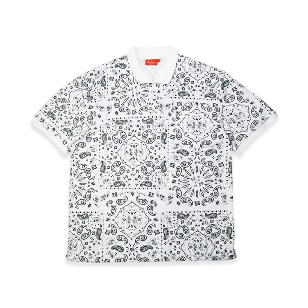 COOKMAN Polo Shirt "Paisley/White"