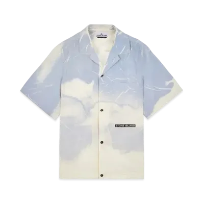 Stone Island 12393 Light Reacting 'Luce' Print Technique "Azure Blue"
