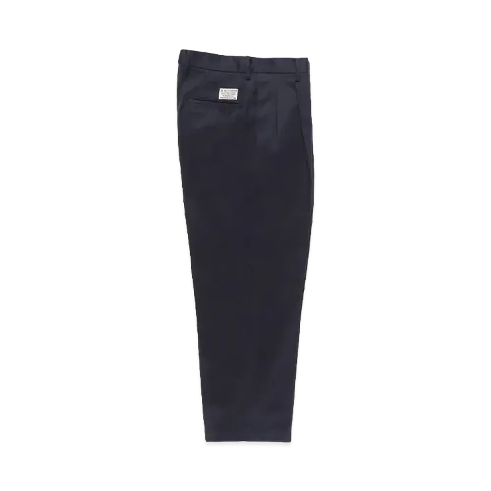 WACKO MARIA Double Pleated Chino Trousers "Navy"