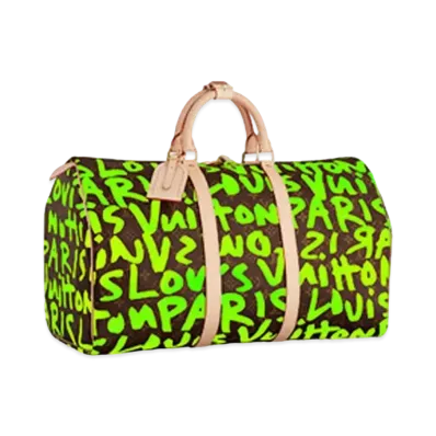 Louis Vuitton Keepall 50 Monogram Graffiti Stephen Sprouse Collection "Vert"