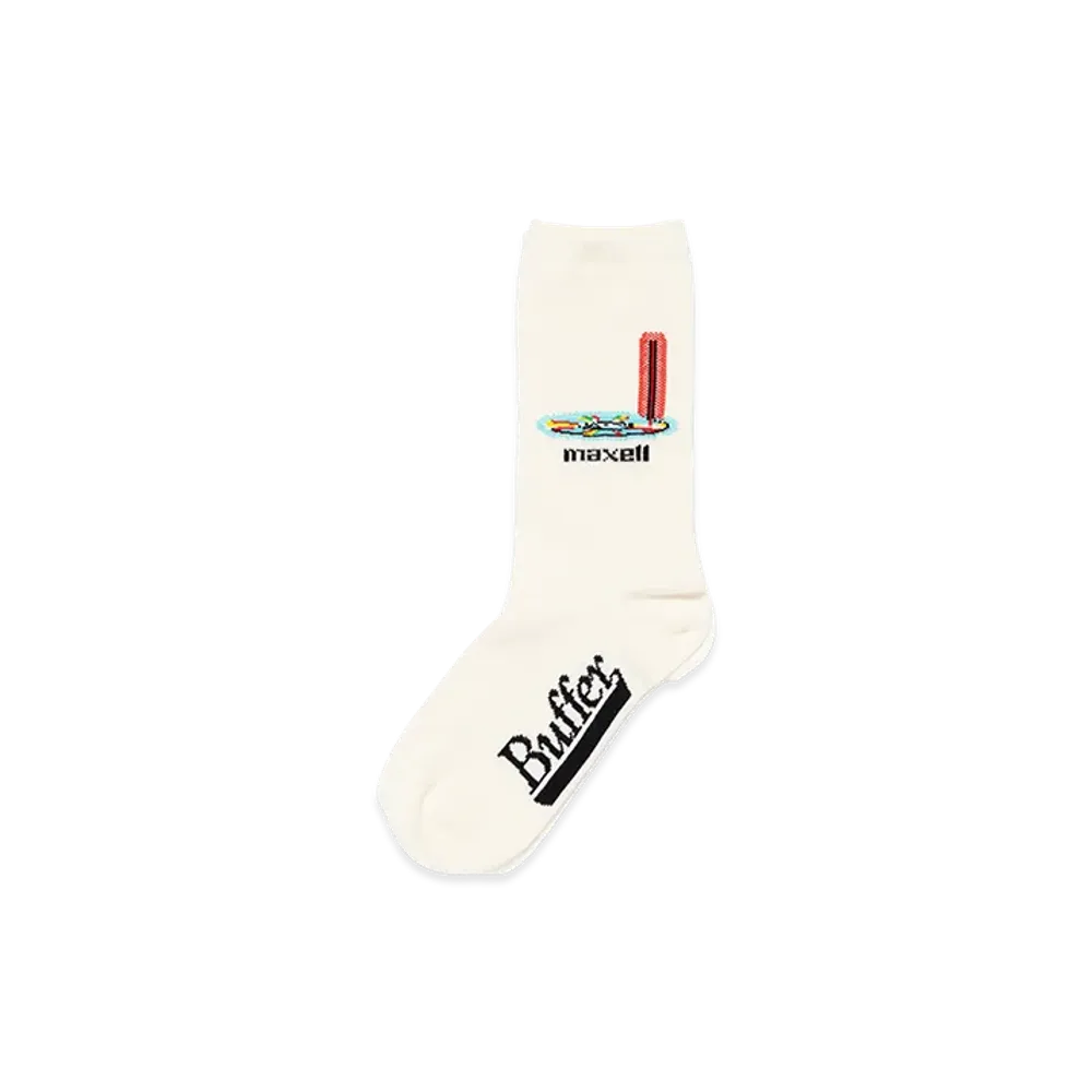 Buffer x Maxell Socks Maxell "White"