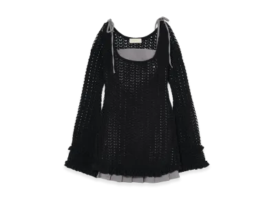ANDMARY Women's Grenda Pleats Set Mini Dress "Gray"