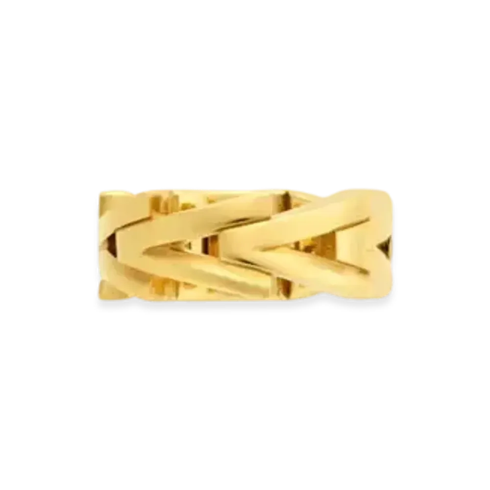 Versace V2025 Chain Ring "Bright Gold"