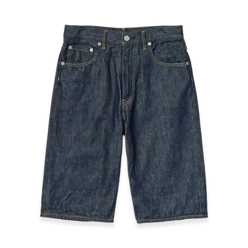 AURALEE Hard Twist Denim Shorts "Indigo"